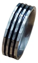 Comprar Anillos Hombre Aro Negro Acero Inoxidable Mujer Hombre V3