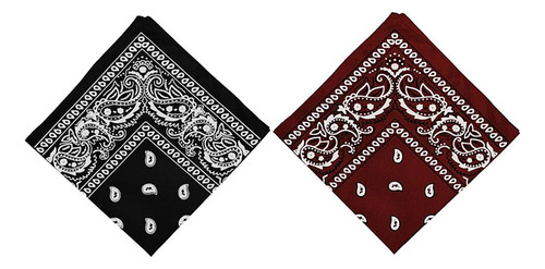 Bandana Con Estampado De Cachemir Para Mujer Y Hombre, 2 Uni