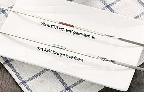 Pinchos Para Brochetas Set De 12 Piezas De Metal Plano Acero