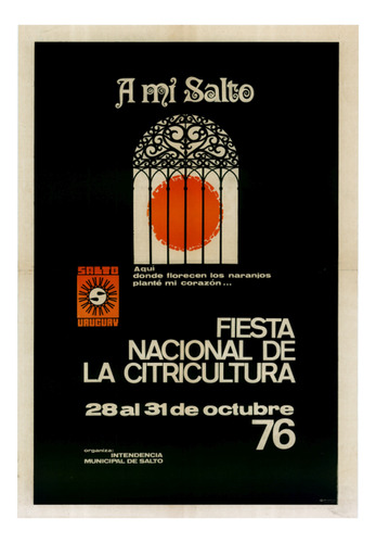 Salto - Fiesta De Citricultura Año 1976 - Lámina 45x30 Cm.
