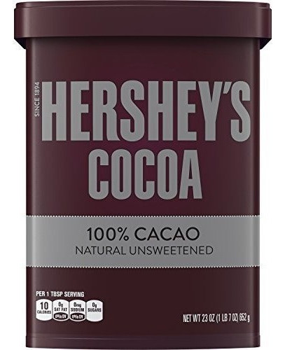 Cacao Hershey's 100% Natural Sin Azúcar Horneado 