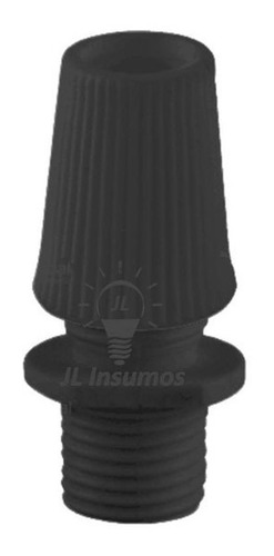 Pack 10 Prensacable Plastico Iluminacion Negro