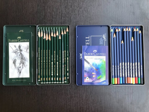 Lápices Y Acuarelas Faber Castell Negro (Usado)