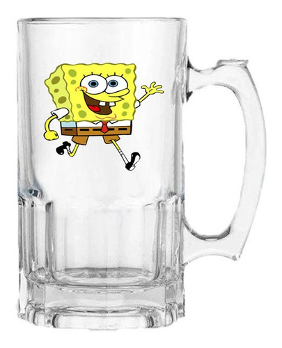 Vaso Cervecero Dibujos Animados B2 Transparente E047