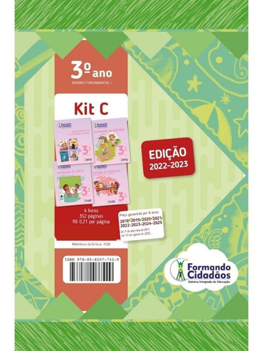 Livro Formando Cidadãos 3º Ano Kit C Nova Edição