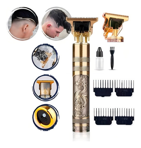 Maquina Acabamento Recarregável Cabelo Barba Detalhe Sem Fio Premium Raptorcom