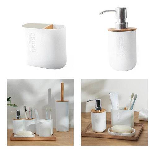 2 Piezas De Accesorios De Baño Para La Decoración De La