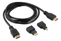 Comprar Cable Hdmi 3 En 1 Adaptadores Micro Y Mini Hdmi 1,