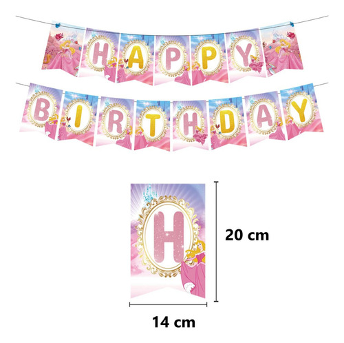 Globos Cumpleaños Kit De Fiesta Alusivos A Princesa Aurora