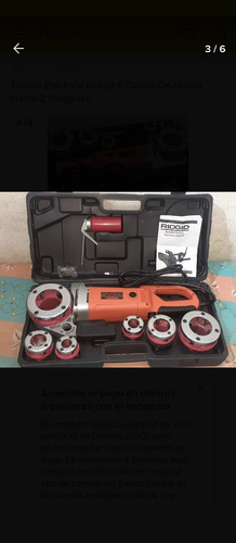 Tarraja Electrica Ridgid 6 Dados