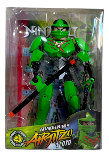 Muñeco Ninja Articulado!!! + Armas Armables!! Coleccionable!