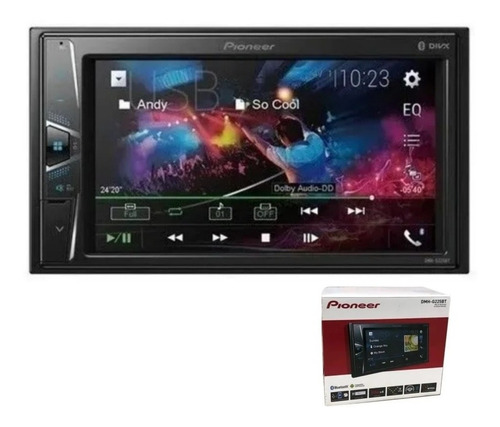 Pantalla Pioneer Dmh-g225bt Bluetooth Usb Cámara De Reversa 