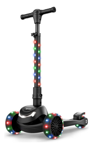 Jetson Jupiter Kick Scooter Para Niños, Con Iluminación L. Color Negro