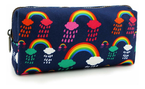 Lparkin Rainbow Estudiante Estuche Lona Bolso Pluma Bolsa