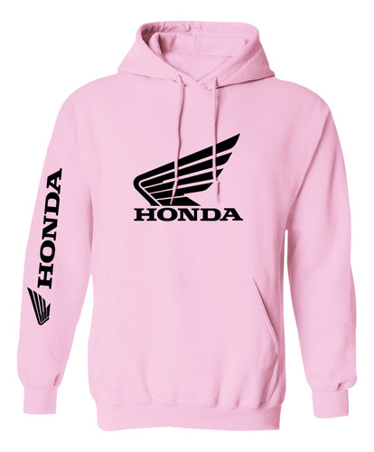 Sudadera Modelo Honda Wing Logo Pink Estampado En Vinil