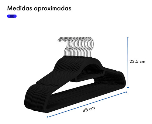 Set De 50 Ganchos Con Terciopelo