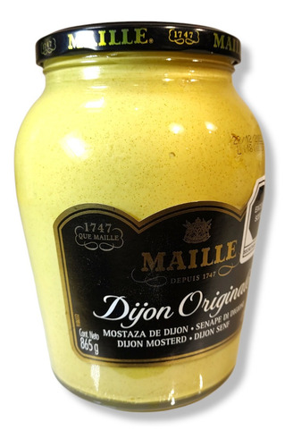 Mostaza Dijon Original Adereso Frasco 865 G Maille