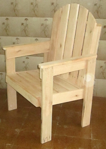 Poltrona De Madeira Reciclada De Pallets