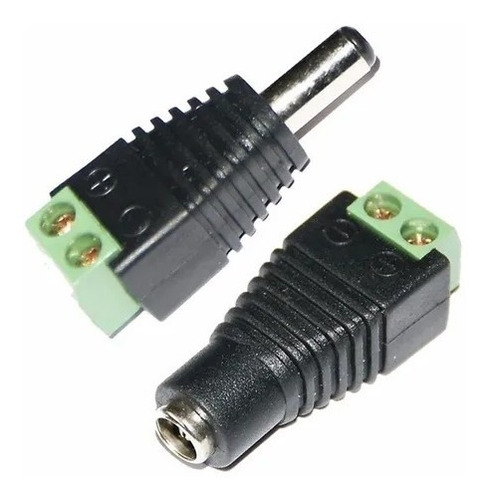 Imagen 1 de 3 de 8 Par Conector Dc Hembra Y Macho Para Cámaras D Seguridad