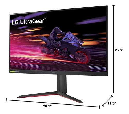 Monitor 332gp750-b LG 31.5 Qhd 180hz 1ms Pivote Dp Gsync