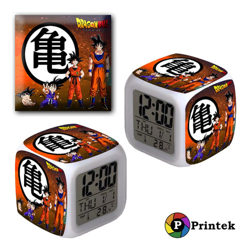 Reloj Despertador Iluminado Dragon Ball Z - Varios Diseños 