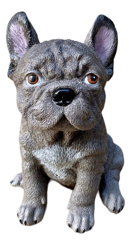 Adorno Perro- Perrito Figura Decorativa Cemento 14 Cm