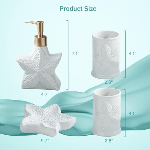 Juego De Accesorios De Baño, 4 Piezas, Juego De Encimera De