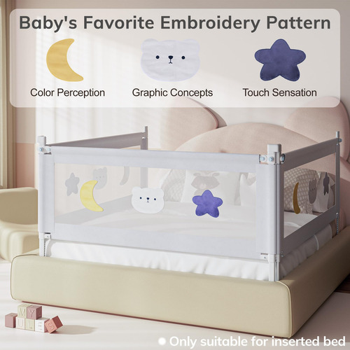 Bed Rail Omzer Para Crianças Pequenas, Pacote Com 3 Fechadur