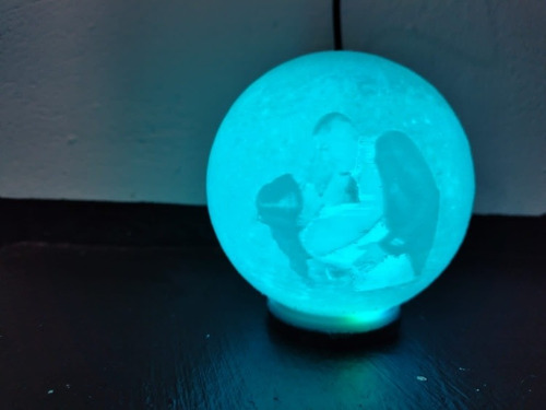 Luna Con Foto Personalizada 14f Impresión 3d Con Luz (Usado)