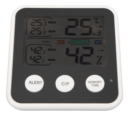 Termómetro Digital De Temperatura Y Humedad Con Pantalla Lcd