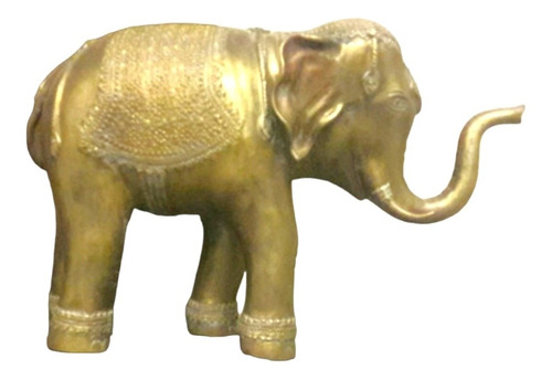 Figura Adorno Elefante Hindu De Bronce Grande