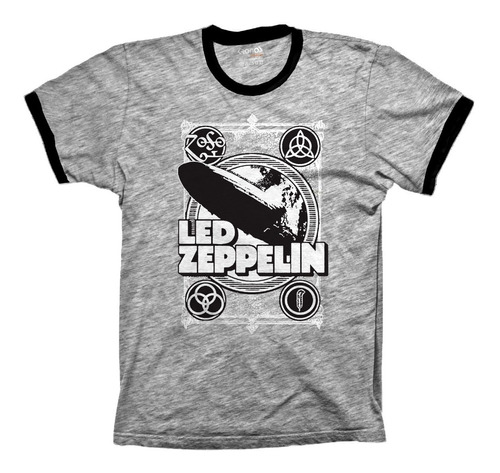 Remera Led Zeppelin Retro Tour 1971  Logos Algodon 