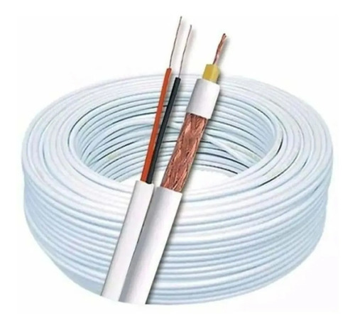 Cabo Para Câmera C/ Energia Coaxial 4mm Cftv Condutti - 50m