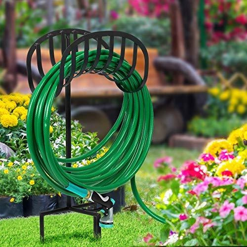 Soporte Estaca De Metal Hierro Para Manguera De Jardin