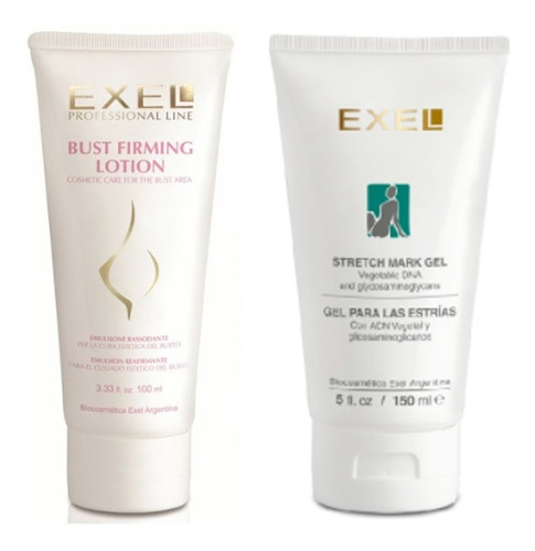 Kit Exel Emulsión Reafirmante De Busto + Gel Para Estrías 