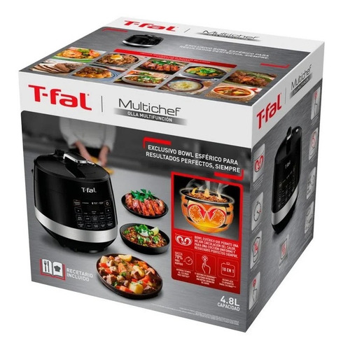 Imagen 5 de 6 de Olla De Presión T-fal Multifunción 10 En 1 Multi Chef Receta
