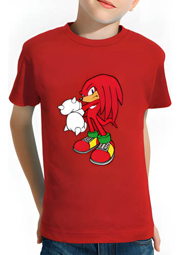 Polera Infantil Unisex Sonic Amigos Boom Algodon Estampado