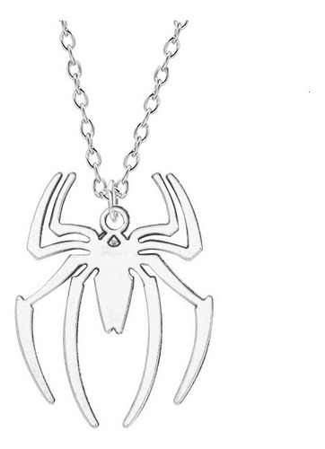 Collar De Spiderman De Acero Inoxidable