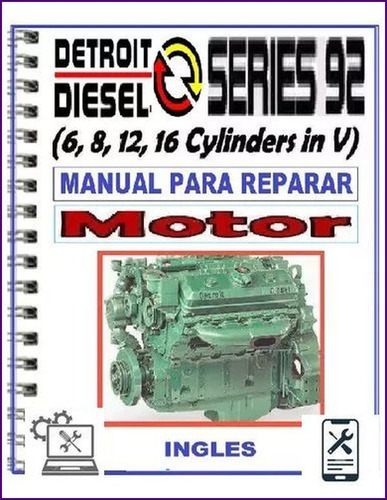 Manual De Taller Reparación Motor Detroit Diesel V92 Series