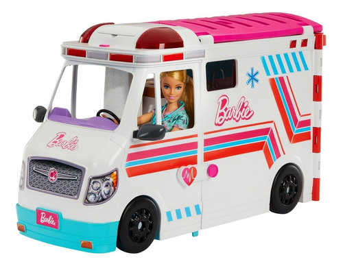 Ambulancia Y Clínica Móvil De Barbie - Mattel Hkt79