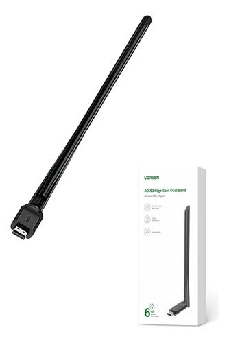 Wifi Ac650 Antena Usb 2.0 Doble Banda 6dbi 11acpc Laptop