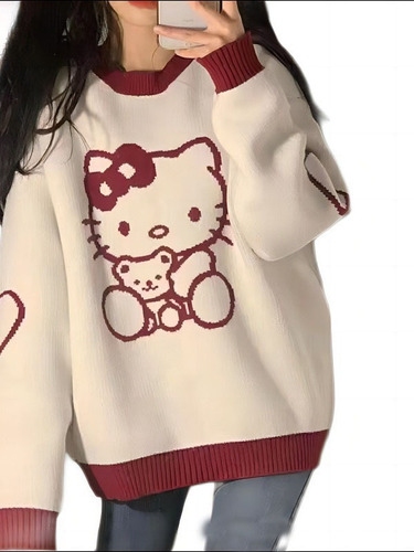 Suéter Sanrio Hello Kitty For Mujer, De Venta Larga