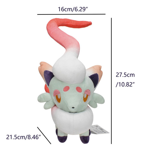 A Muñeco De Peluche De Pie Hisuian Zorua Para Niños, Regalo