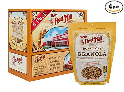 De Bob Molino Rojo Miel Avena Granola, De 12 Onzas (paquete