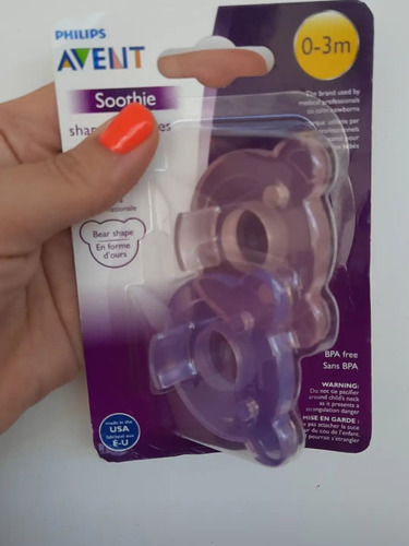 Imagen 3 de 4 de Advent- Chupones Para Niñas Y Niños De 0m+