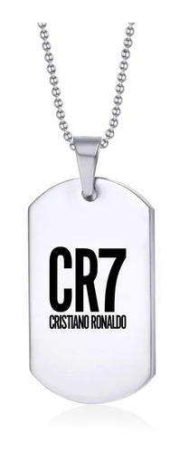 Collar Cr7 Joya Futbol Unisex Acero Quirúrgico 316l