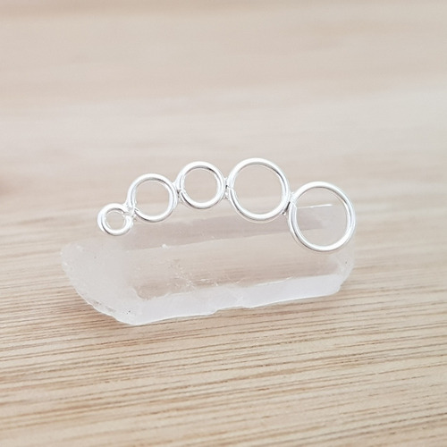 Aro Trepador Málaga Círculos Calados Plata 925 (por Unidad)