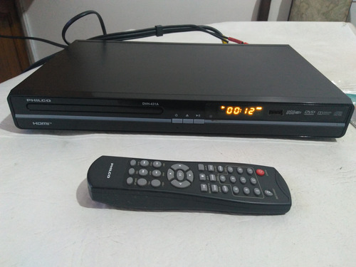 Reproductor De Dvd Philco Dvh 431a C/crtrl Rem Orig.- Negro (Usado)