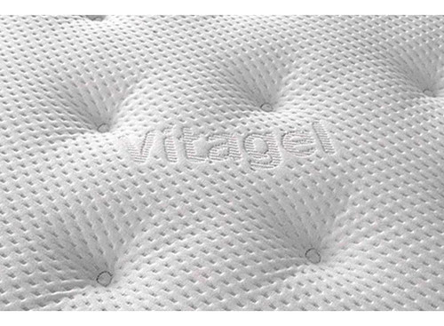 Conjunto Box Baú Casal: Colchão Molas Castor Pocket Viategel