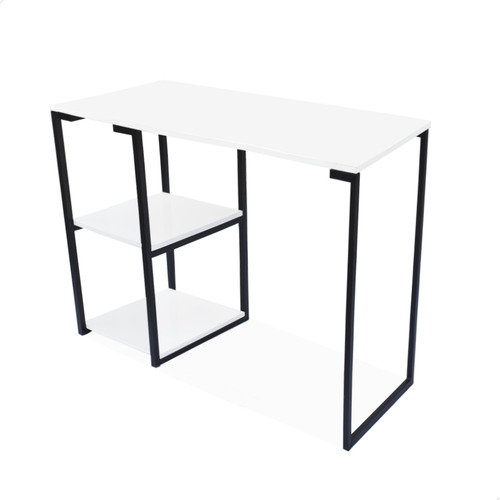 Escrivaninha Mesa Gamer Game Nic 900 Mm Preto Tampo Branco